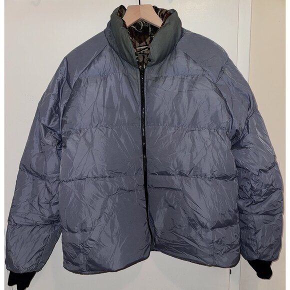 Browning Puffer Jacket Men’s Size Large Camouflage Reversible Goose Down - Picture 1 of 10